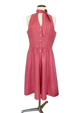 Armani Collezioni Pink Sleeveless Dress Lined Sz 12 Made in Italy